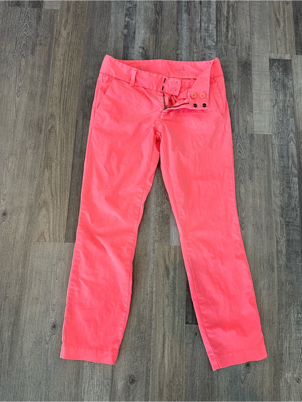 J. Crew Coral Straight-Leg Jeans